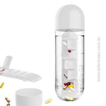 Garrafa Pill Branca