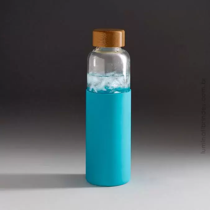 Bamboo Bottle- Garrafa em vidro 600 ml
