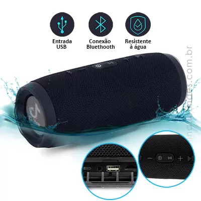 Caixa de som Boombox Charge