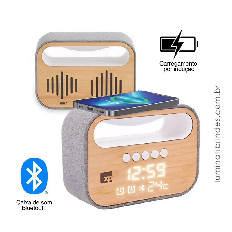 Caixa de Som Carregador Amplify 3 em 1