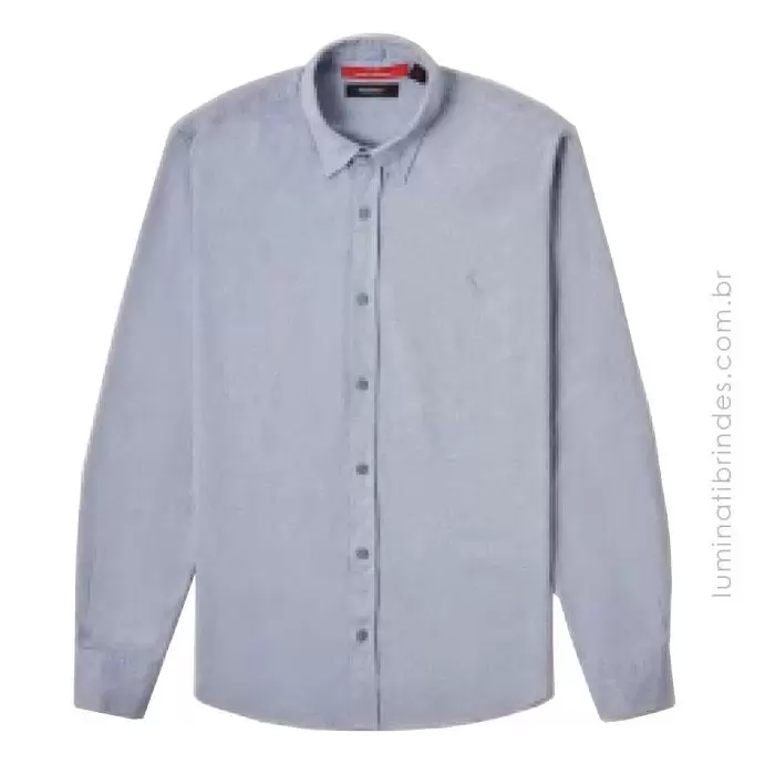 Camisa Oxford Color Sport Cinza Reserva
