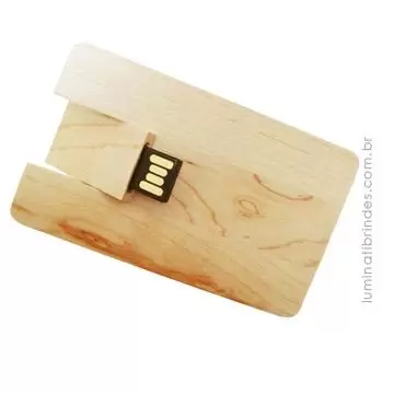 Pen Drive de Madeira Bamboo 8GB