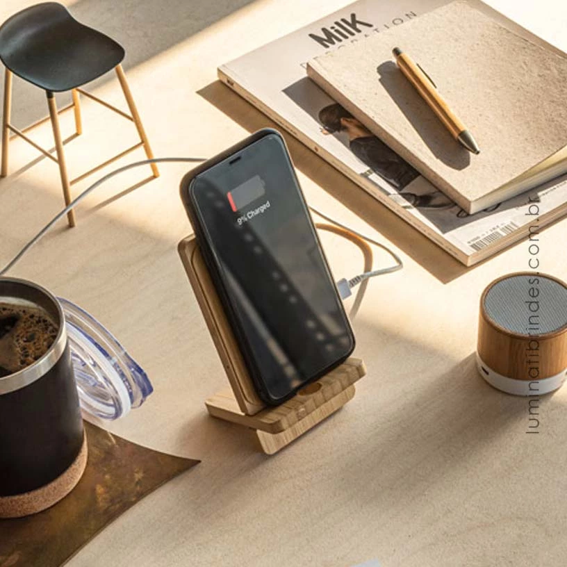 Carregador Trivia Bamboo Wireless