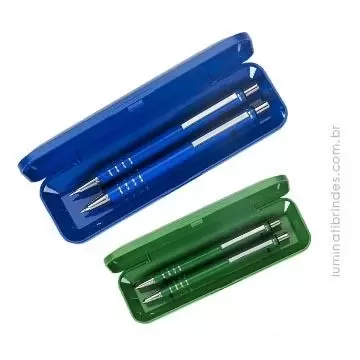 Conjunto Caneta e Lapiseira Silver