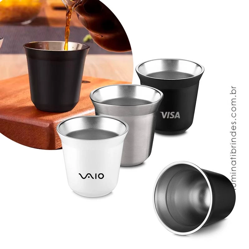 Copo e Taça Térmica Cocktail 2 em 1