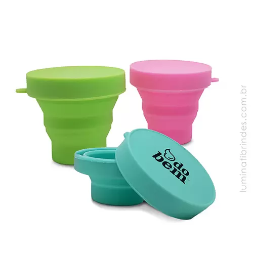 Copo Silicone Dobrável Flip