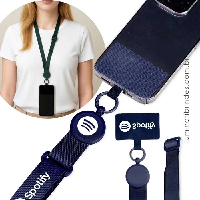 Cordão para celular Smart Strap - Brinde Corporativo S090428