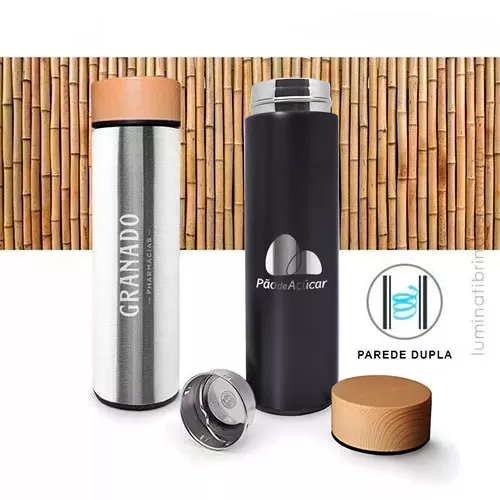 Garrafa Bamboo Thermos