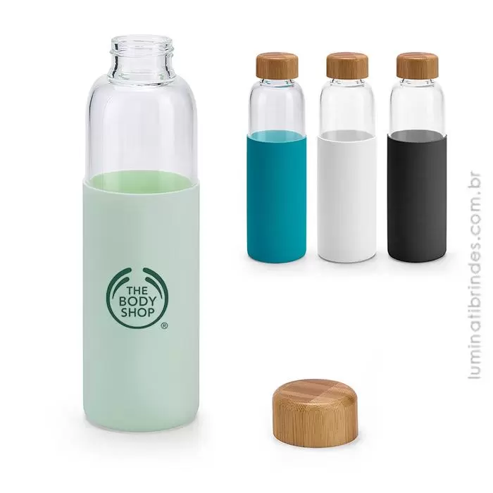 Bamboo Bottle- Garrafa em vidro 600 ml