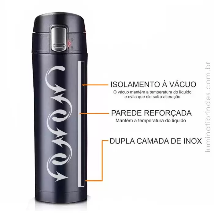 Garrafa Térmica Steel 450ml