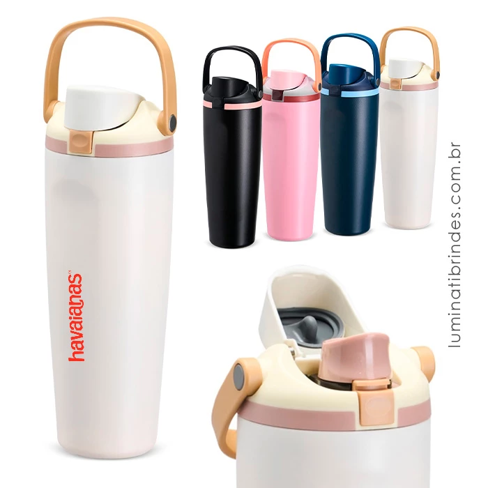 Garrafa Térmica Freesip Inox - Brinde Corporativo S80968