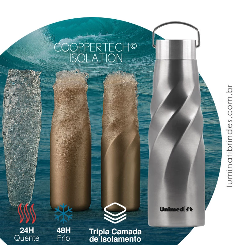 Garrafa Vortex Inox 750ml