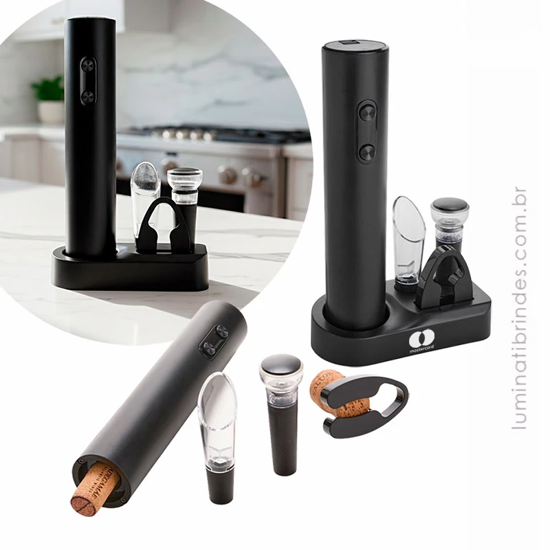 Kit Abridor de Vinho Rocco - Brinde Corporativo S25116