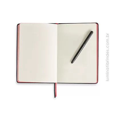 Kit Lindner com caderno e caneta