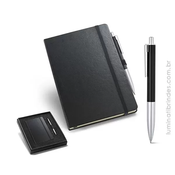 Kit Caderno e Caneta Phuket Executivo