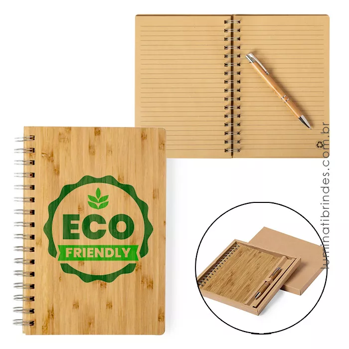 Kit Caderno e Caneta Eco Business