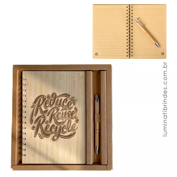 Kit Caderno e Caneta Eco Business