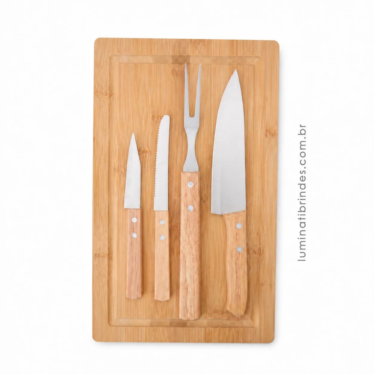 Kit Grill Prime com Tábua de Bambu