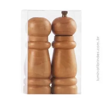 Kit Saleiro e Pimenteiro WOOD