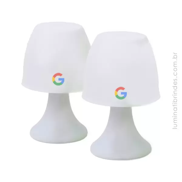 Luminária Mushroom com lâmpada de LED