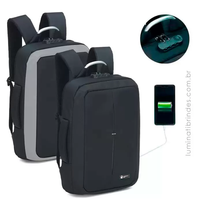 Mochila Premium com saída USB